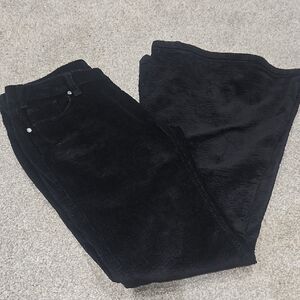 Rock & Roll Cowgirl Black Corduroy Wide Leg Jeans